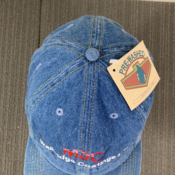MSC Walbridge Coatings Inc Baseball Hat Unisex OSFA Blue Denim Pre-washed Cap - Picture 5 of 13